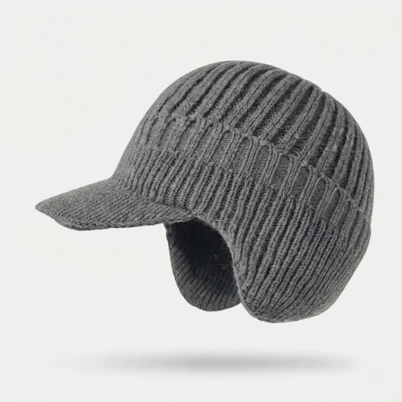 Unisex Knitted Winter Hat with Peak & Ear Coverage – Northwick