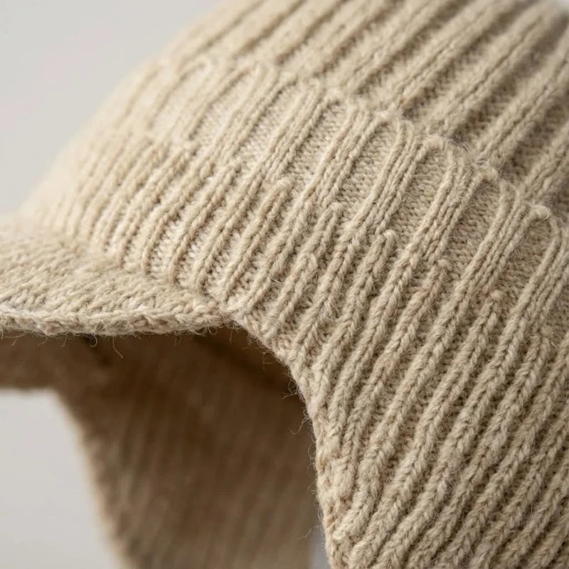 Unisex Knitted Winter Hat with Peak & Ear Coverage – Northwick