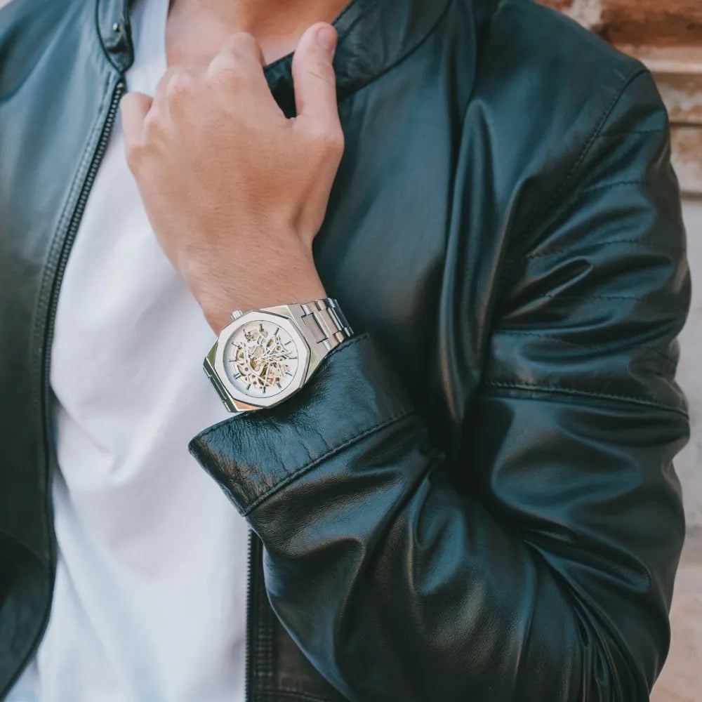 Équinoxe® – Montre Skeleton Acier Homme