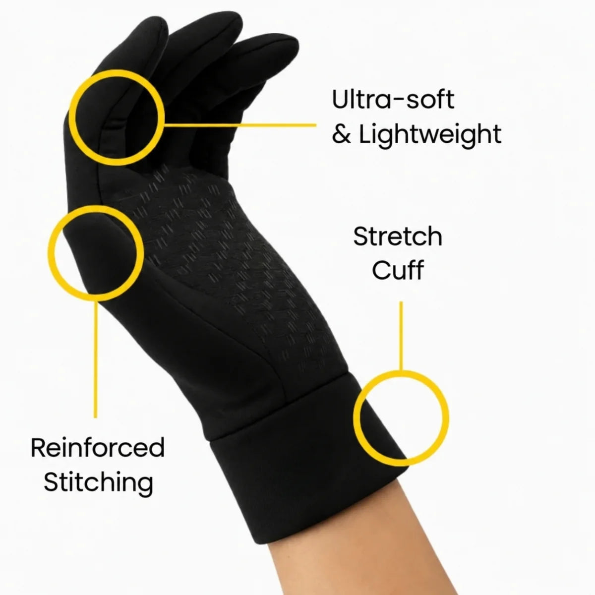 Men’s Winter Touchscreen Gloves with Grip Palms – FrostShield
