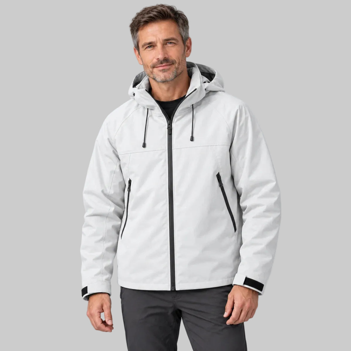 Men’s Hooded Zip-Up Jacket with Zipped Pockets – Westbrook