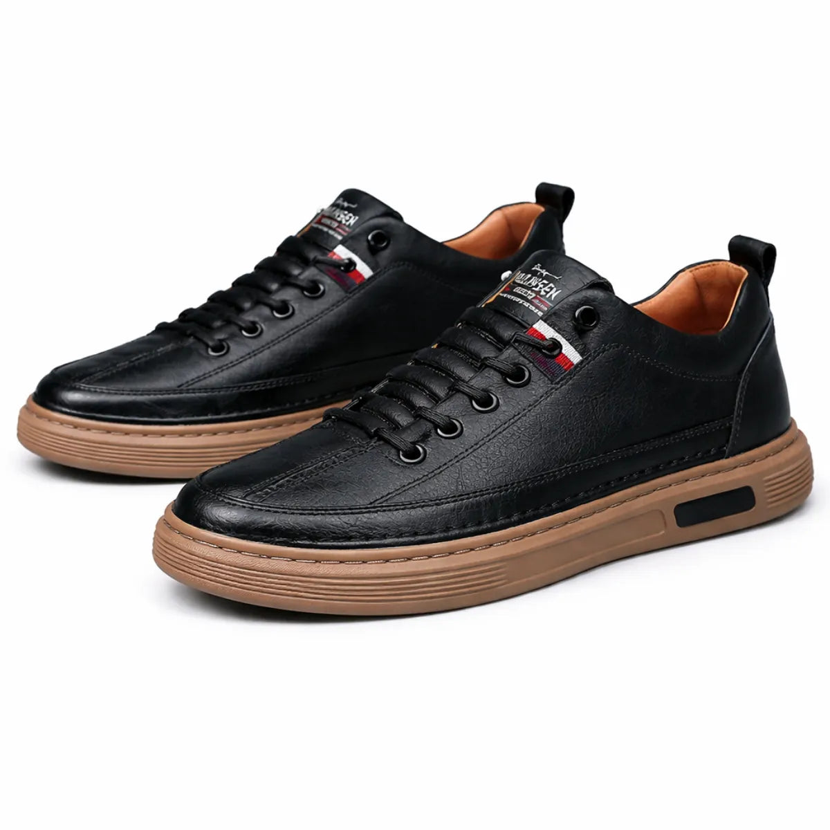 Vinny – Baskets Décontractées en Cuir Véritable