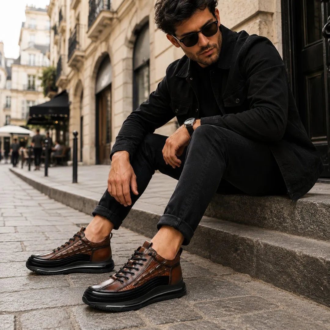 Baskets Homme Crocodile