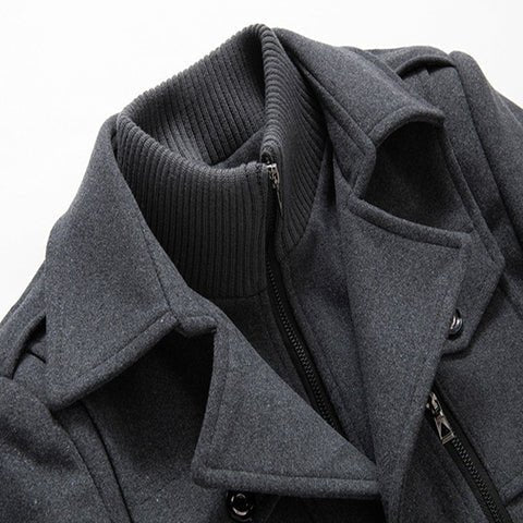 Peaky • Men’s Button-Front Overcoat