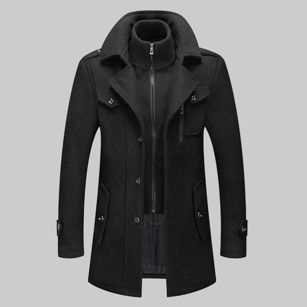 Peaky • Men’s Button-Front Overcoat
