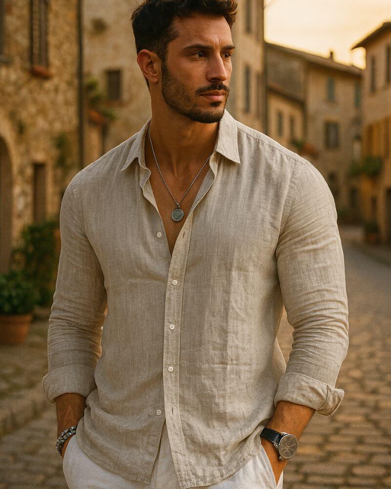 Théo - Chemise élégance naturelle - OPLX - Atelier Opulence