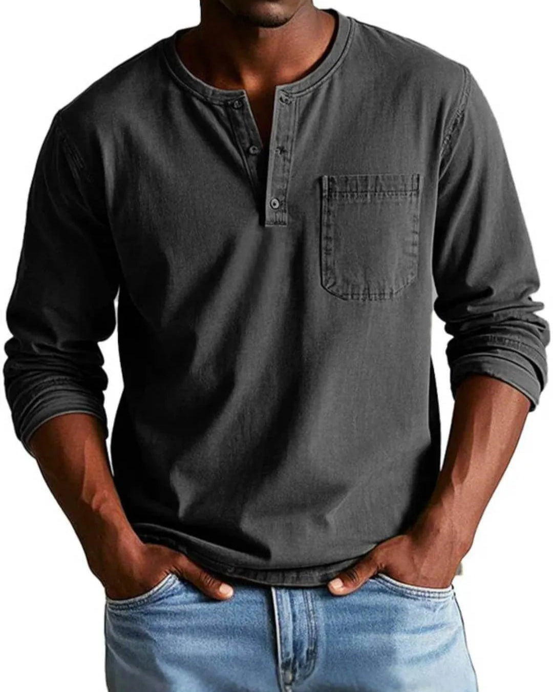 Thomas™ | Chemise Vintage à Manches Longues - OPLX - Atelier Opulence