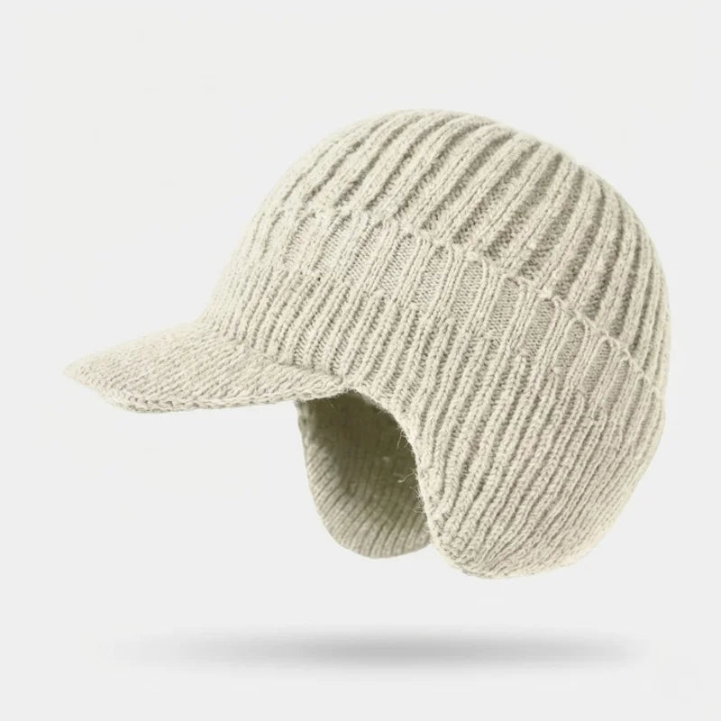 Unisex Knitted Winter Hat with Peak & Ear Coverage – Northwick