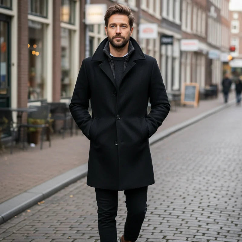 Peaky • Men’s Button-Front Overcoat
