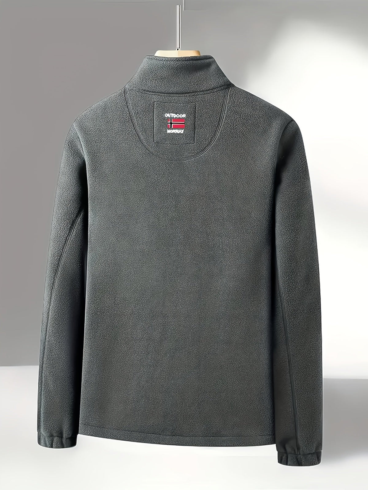 Men’s Full-Zip Fleece Jacket with Stand Collar – Alderwick