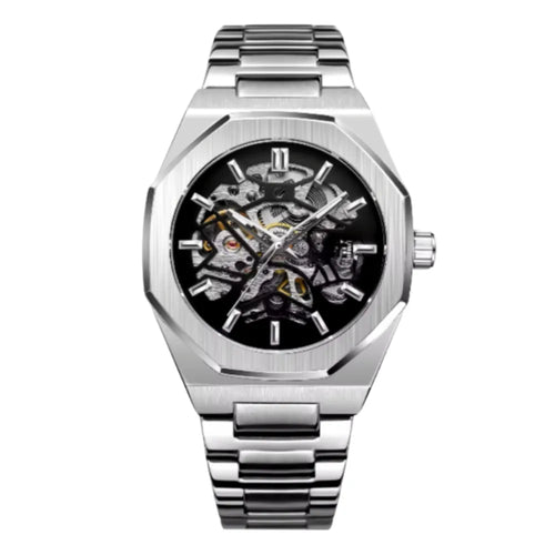 Équinoxe® – Montre Skeleton Acier Homme