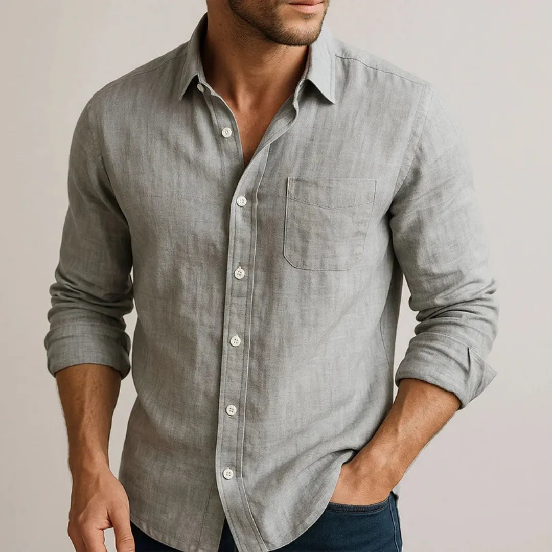 Chemise en Lin Élégante pour Homme