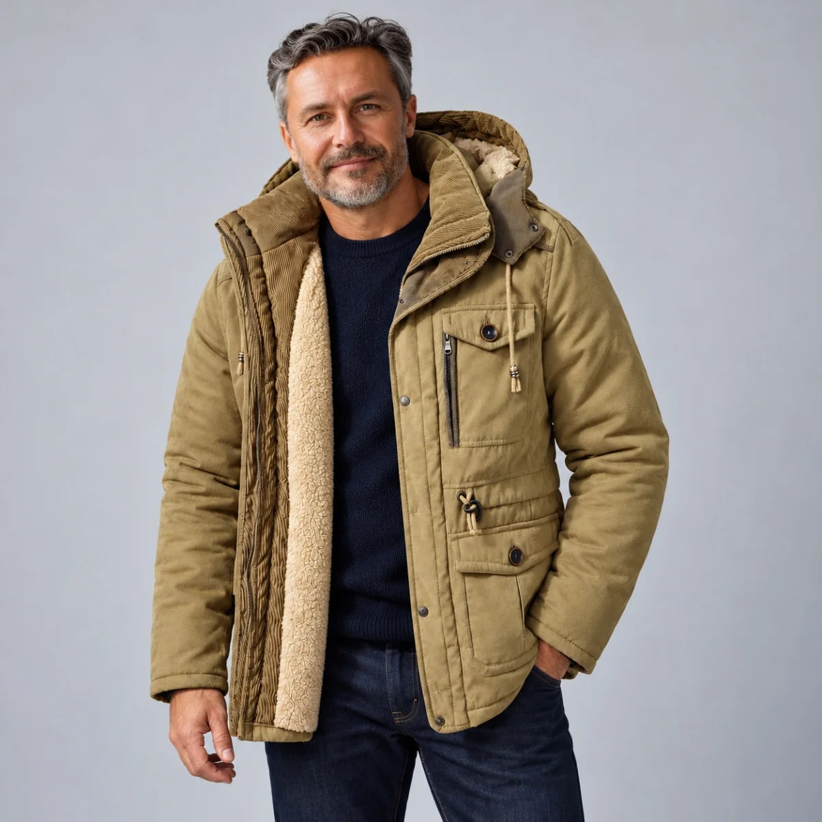 Men’s Fleece-Lined Hooded Winter Parka – Northdale
