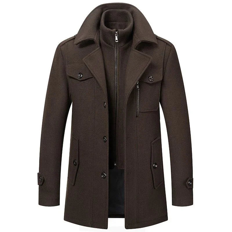 Peaky • Men’s Button-Front Overcoat
