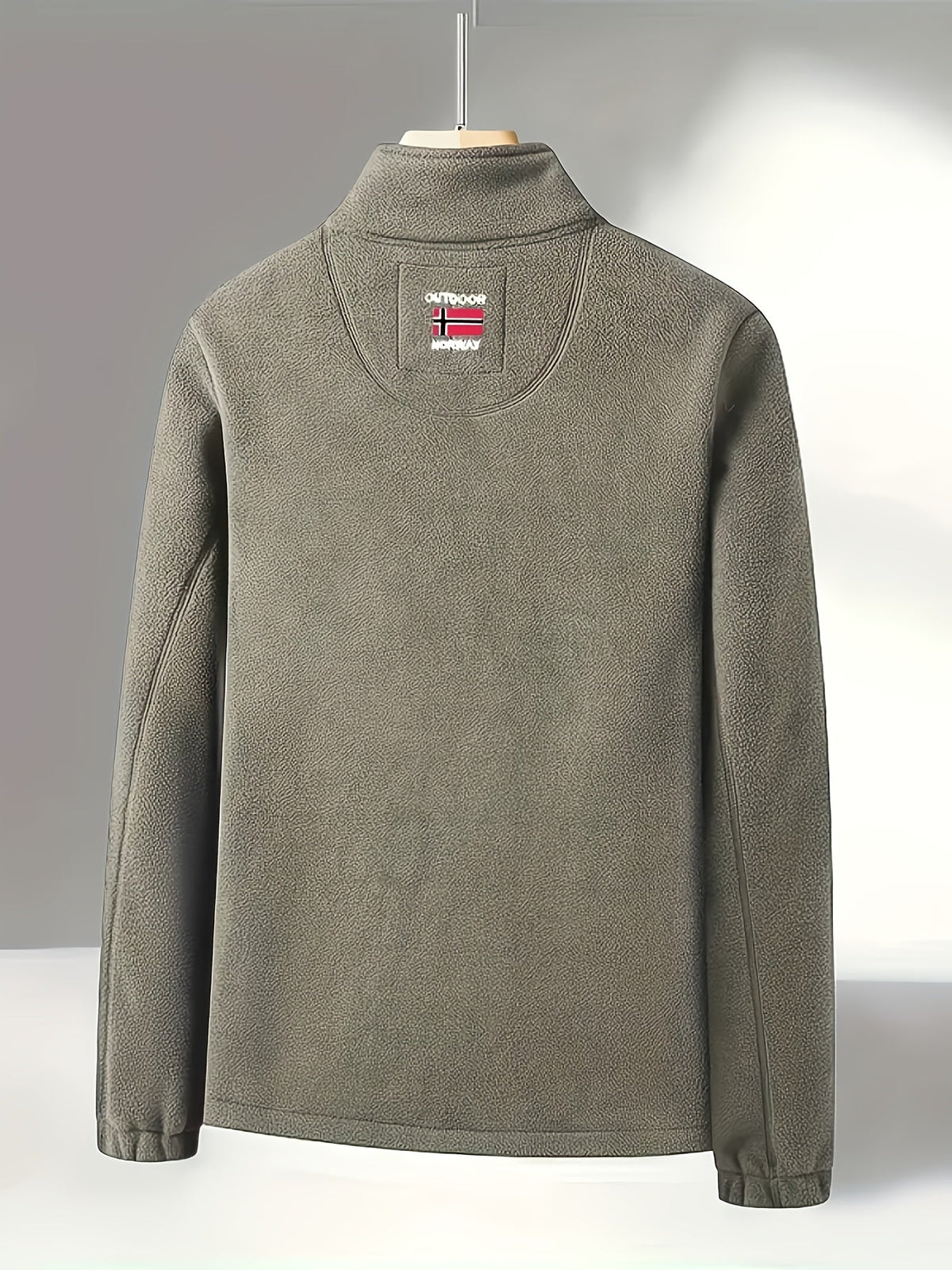 Men’s Full-Zip Fleece Jacket with Stand Collar – Alderwick