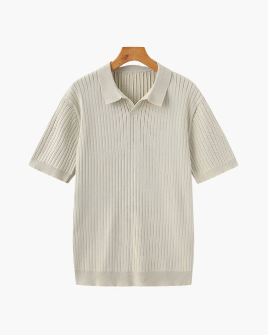 Albin – Polo côtelé en maille premium - OPLX - Atelier Opulence