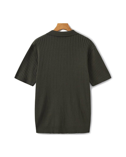 Albin – Polo côtelé en maille premium - OPLX - Atelier Opulence