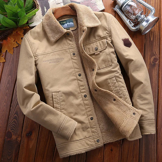 PolarEdge Fleece-Lined Cargo Jacket