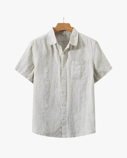 Chemise Cannes en Lin – Manches Courtes - OPLX - Atelier Opulence