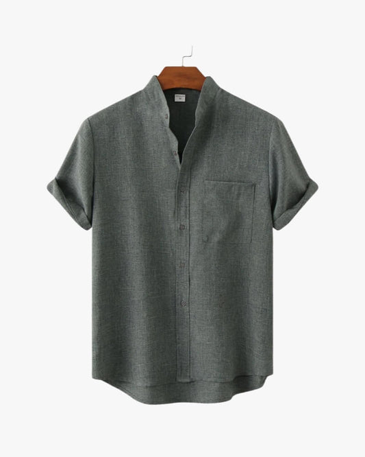 Chemise Henley à manches courtes - OPLX - Atelier Opulence
