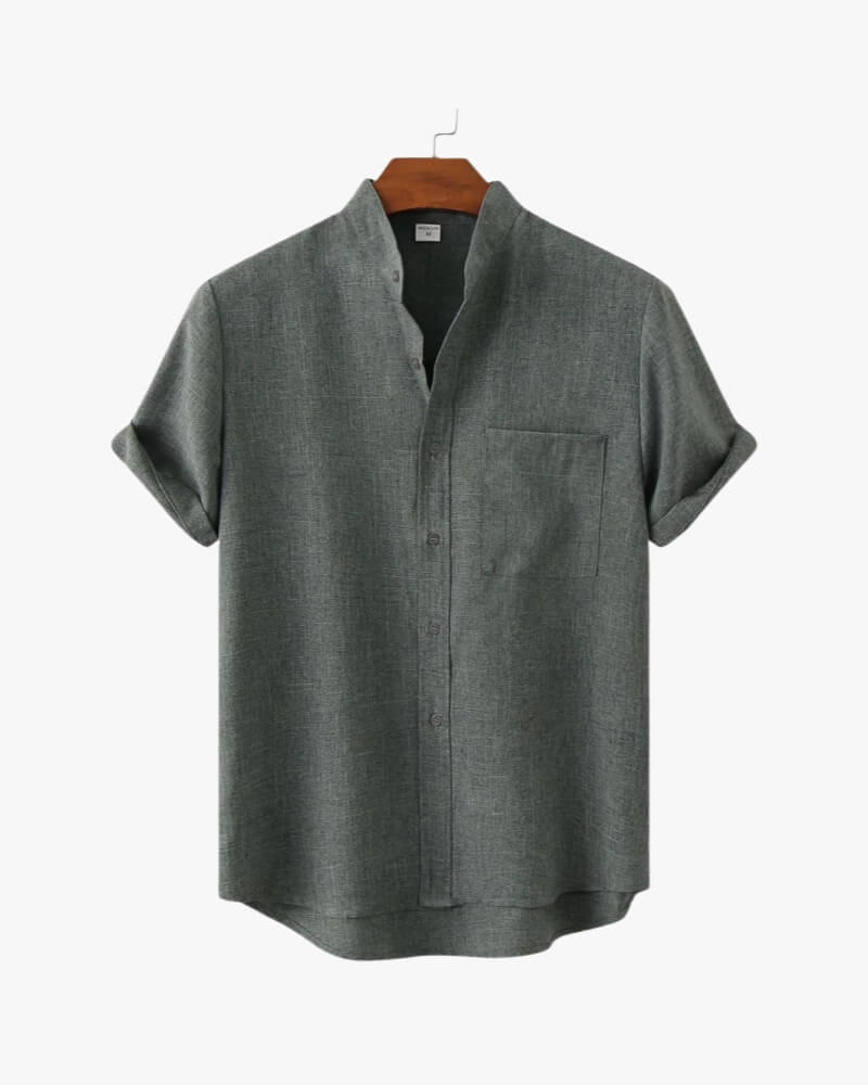 Chemise Henley à manches courtes - OPLX - Atelier Opulence