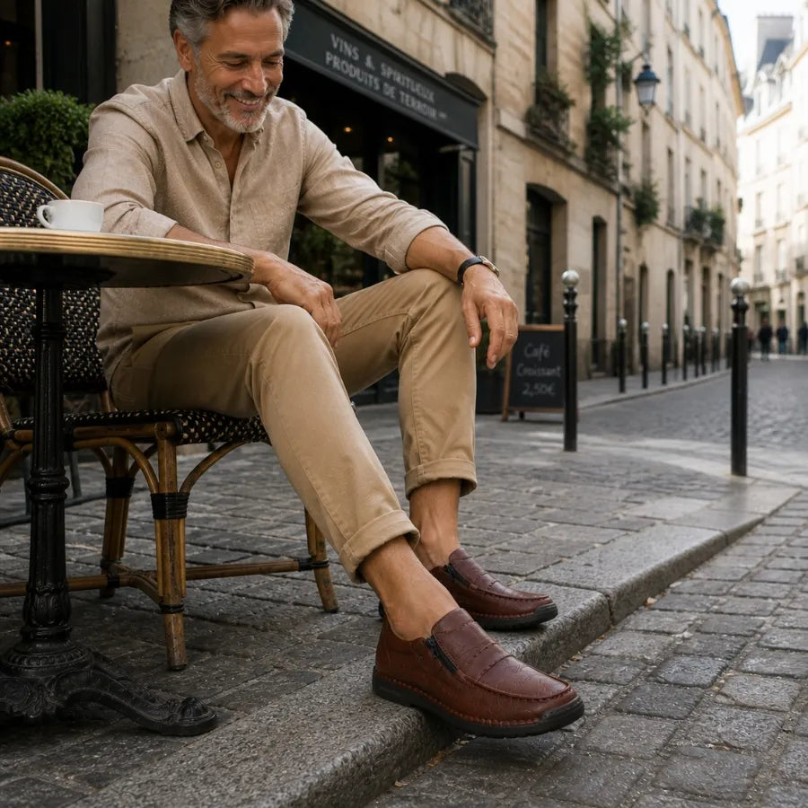 Louis - Chaussures en cuir faites à la main, alliant confort et caractère