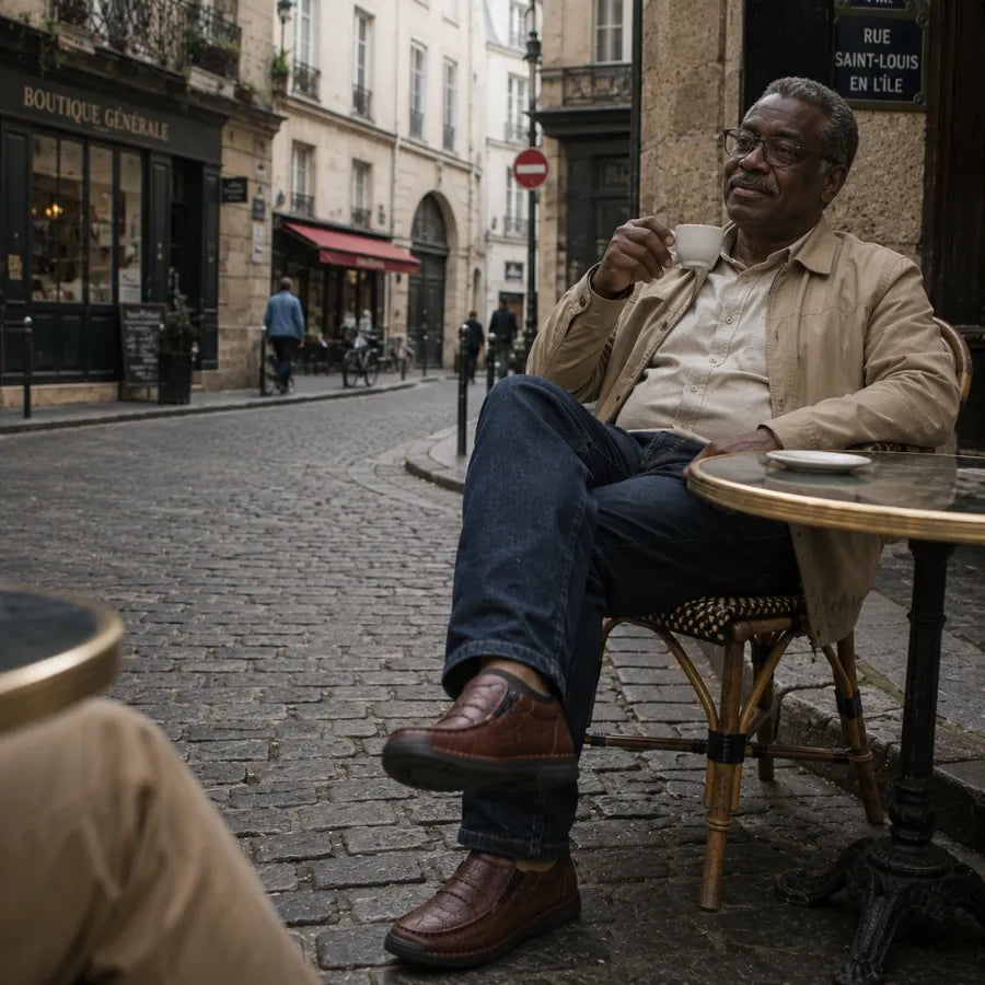 Louis™ - Chaussures en cuir faites à la main, alliant confort et caractère
