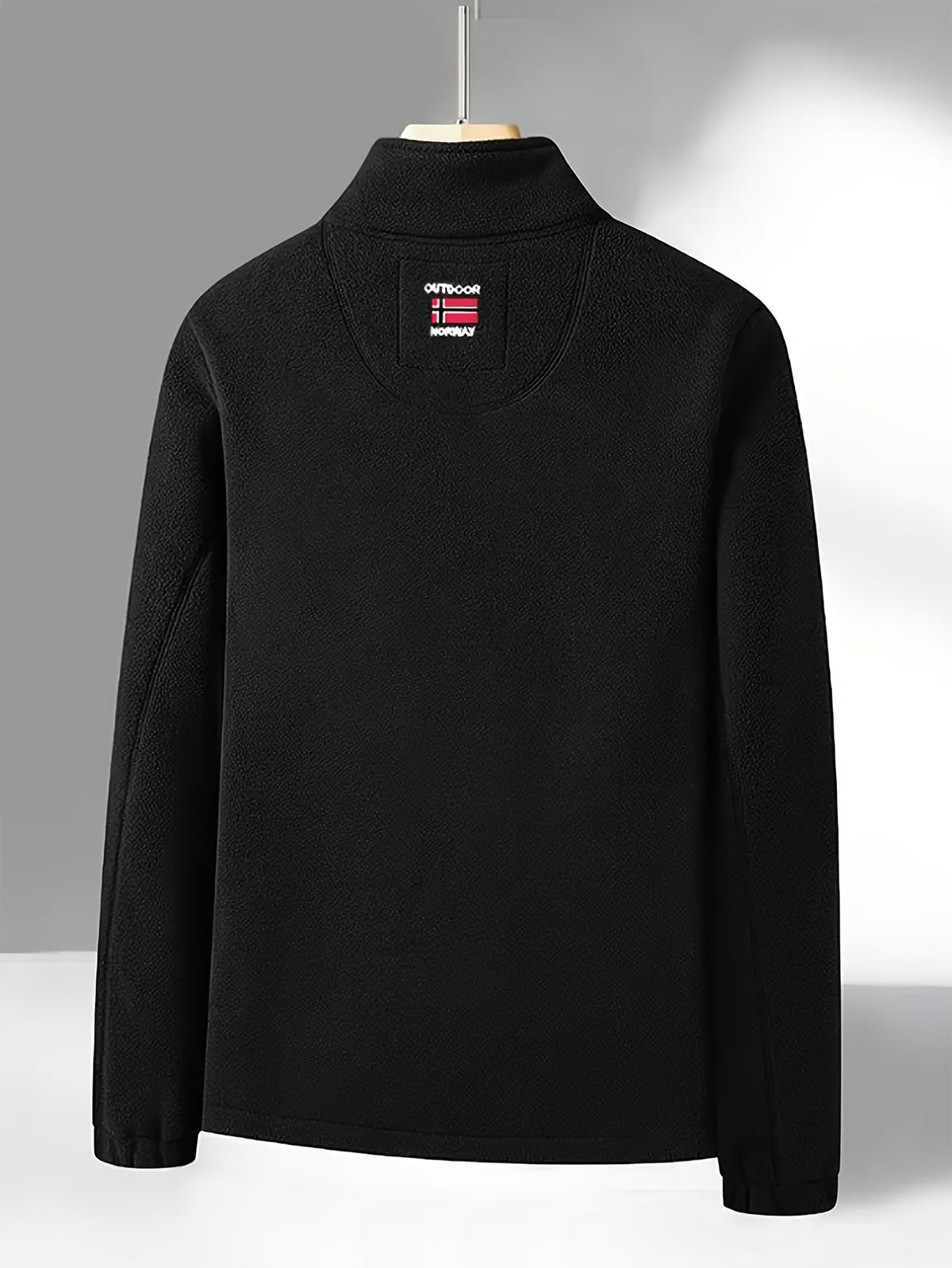 Men’s Full-Zip Fleece Jacket with Stand Collar – Alderwick