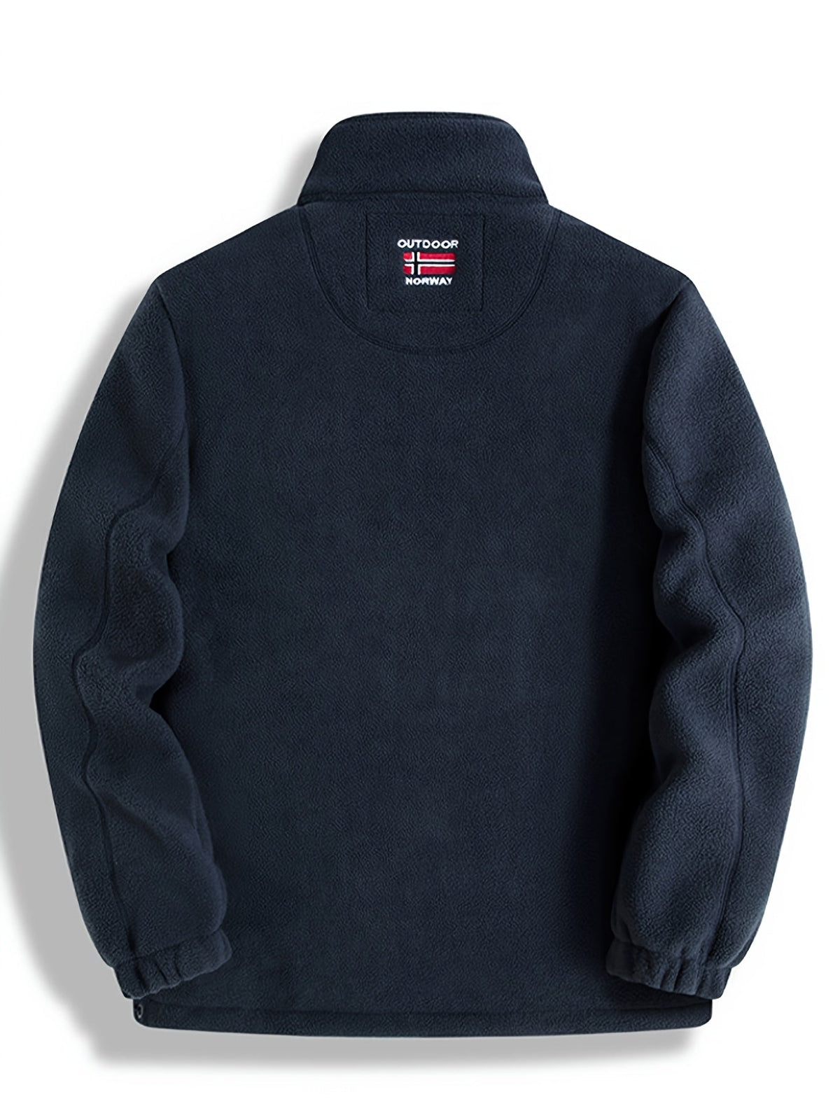 Men’s Full-Zip Fleece Jacket with Stand Collar – Alderwick