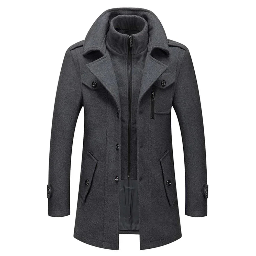 Peaky • Men’s Button-Front Overcoat