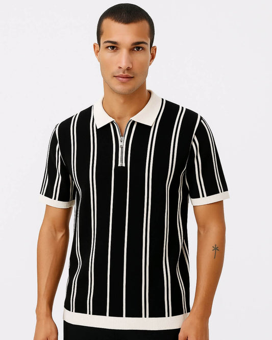 Léon – Polo zippé structuré - OPLX - Atelier Opulence