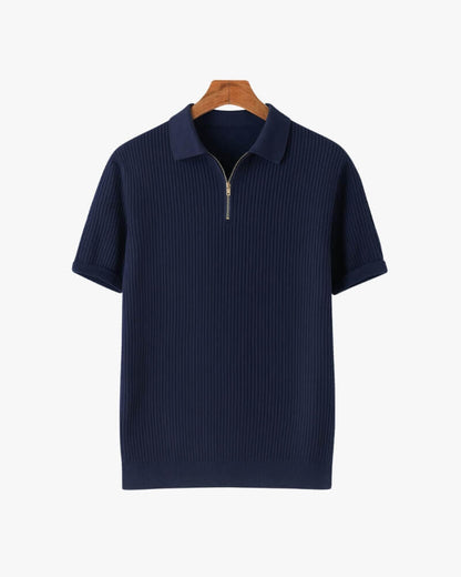 Marceau Polo Zippée Raffinée - OPLX - Atelier Opulence