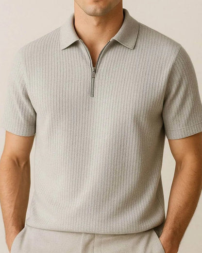 Marceau Polo Zippée Raffinée - OPLX - Atelier Opulence