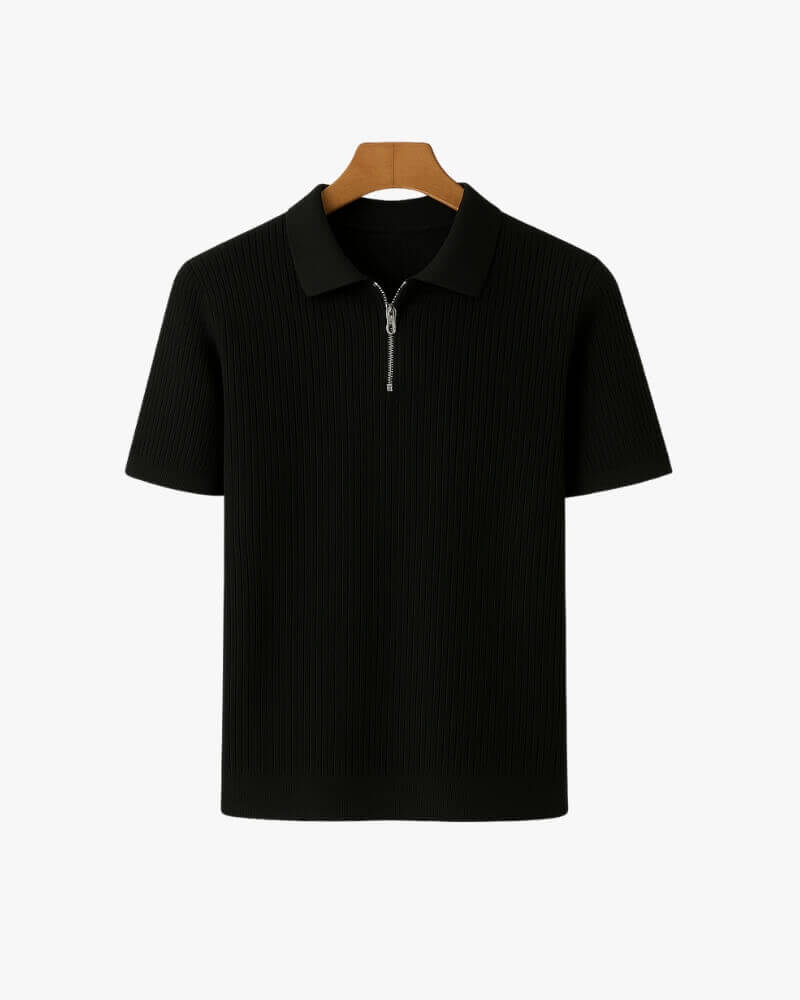 Marceau Polo Zippée Raffinée - OPLX - Atelier Opulence