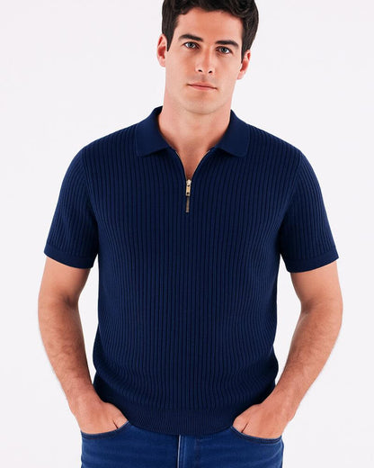 Marceau - Polo Zippée Raffinée - OPLX - Atelier Opulence