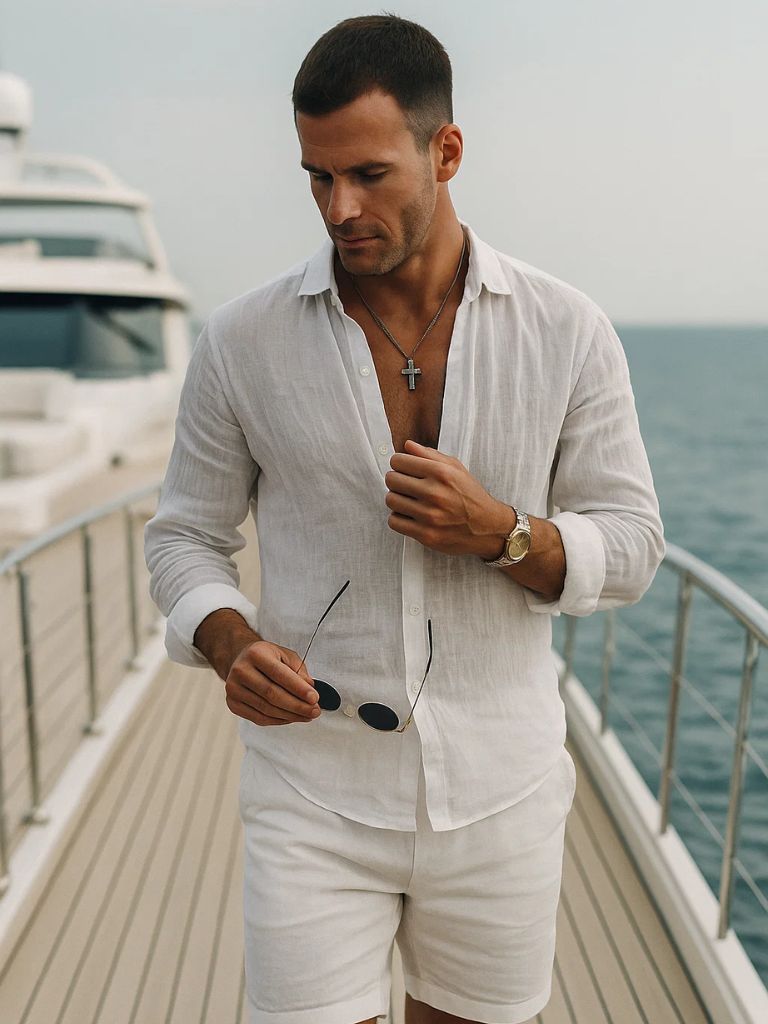 Mathis – Chemise d’Été en Lin Naturel - OPLX - Atelier Opulence