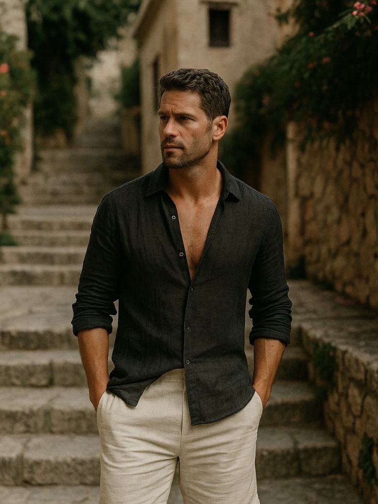 Mathis – Chemise d’Été en Lin Naturel - OPLX - Atelier Opulence