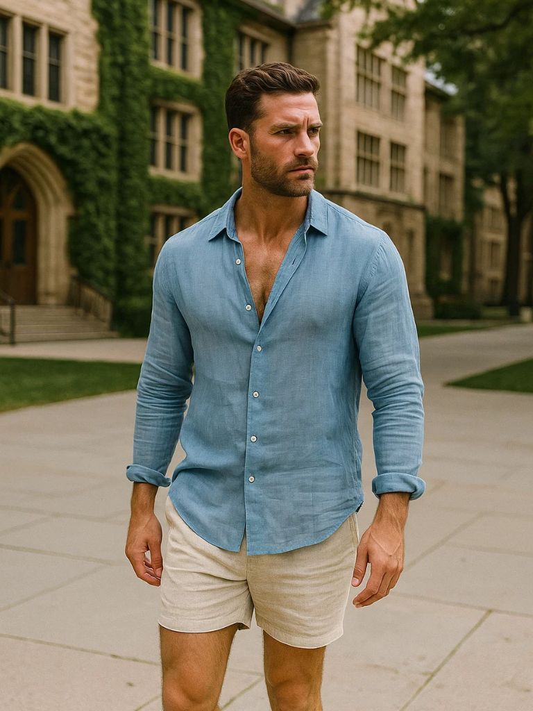 Mathis – Chemise d’Été en Lin Naturel - OPLX - Atelier Opulence