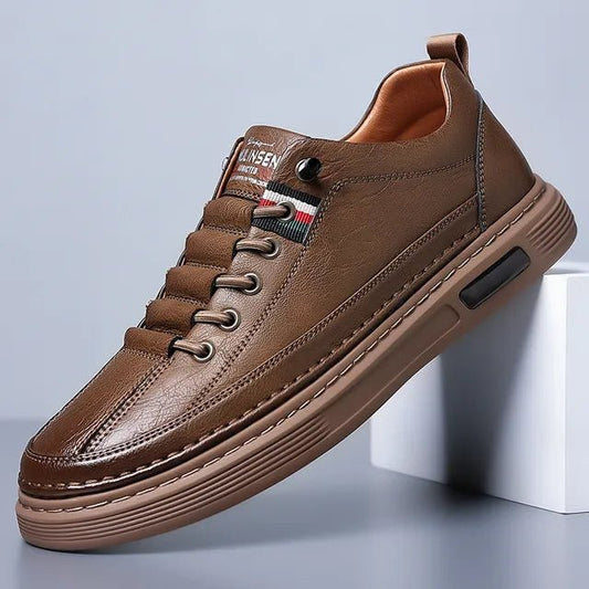 OPLX | Baskets décontractées en cuir véritable Vinny - OPLX - Atelier Opulence