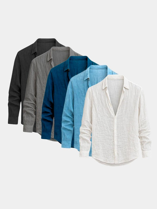 [PACK SPÉCIAL] Mathis – Chemise d’Été en Lin Naturel - OPLX - Atelier Opulence