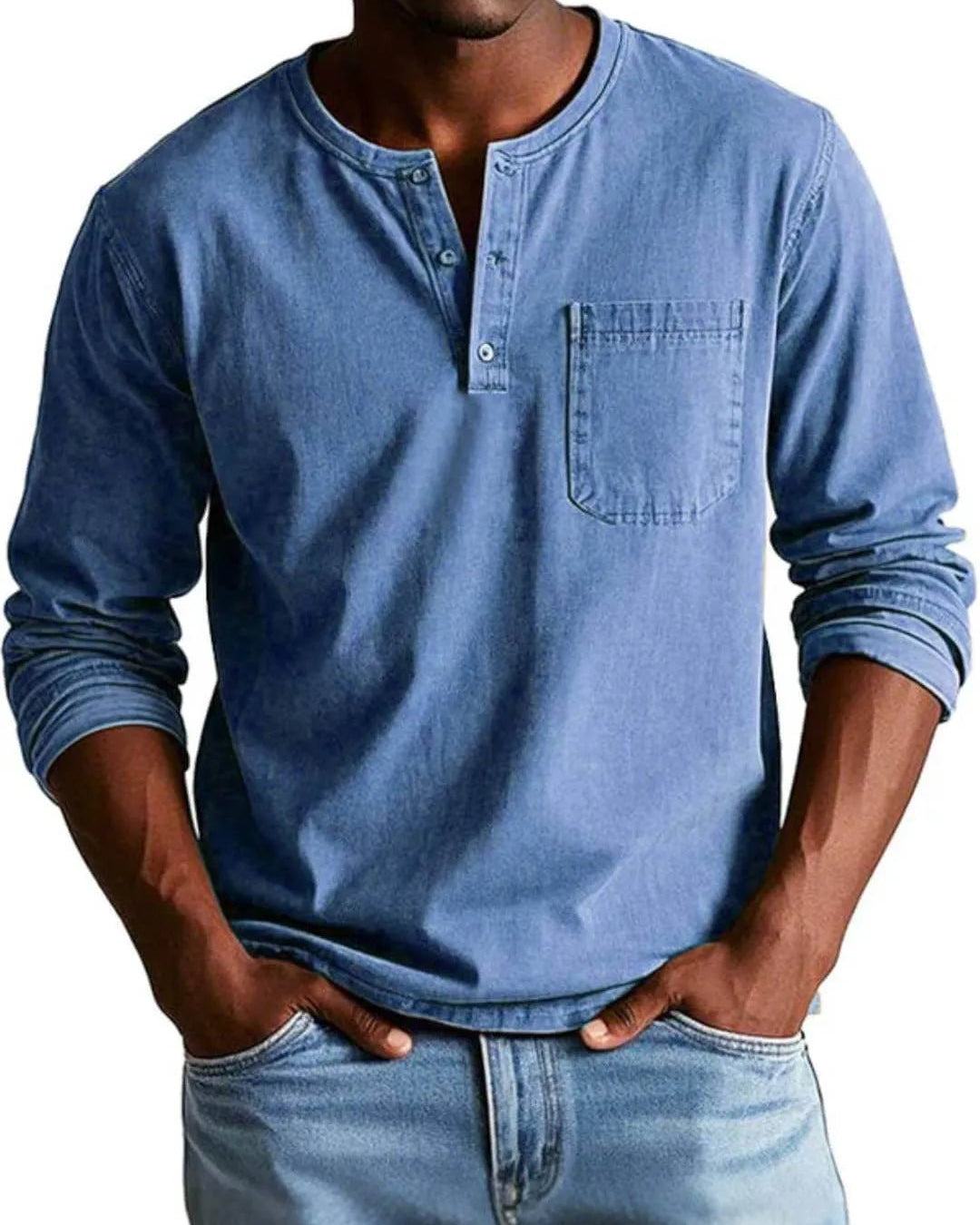 Thomas™ | Chemise Vintage à Manches Longues - OPLX - Atelier Opulence