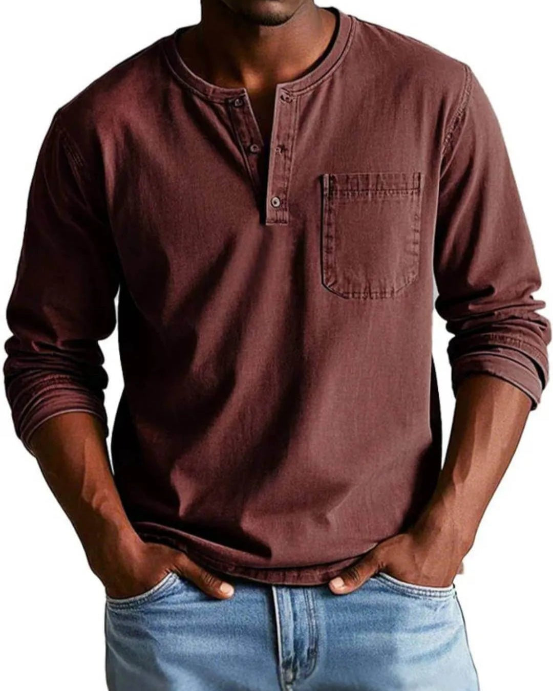 Thomas™ | Chemise Vintage à Manches Longues - OPLX - Atelier Opulence